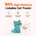 Lickable Cat Grass Treats for Gentle Hairball Support 20 Tubes, Chicken Flavor