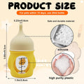 Pet Feeder Bottle Animal Feeding Bottles Kitten Bottles for Nursing Anti-Choking Design for Newborn Kittens Puppies Small Animals with 2 Pcs Replacement Nipple (Yellow, 20 ml)