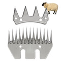 Sheep Shears Wool Clippers Universal Replacement Blades, Shearing Comb and Cutter Blade Set, Stainless Steel Straight 13-Teeth Detachable Trimmer Shears for Grooming Goats, Lambs, Llamas, Alpacas