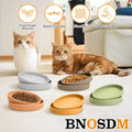 BNOSDM Silicone Dog Food Plate Shallow Dogs Bowl Flat Cat Dish 2 Pack Small Puppy Plates for Small Dog and Cats Whisker Fatigue Pet Feeding Bowls for Dry and Wet Food (Grey)