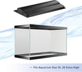 Aqueon LED Deluxe Fish Tank Aquarium Full Hood, Black, 20 Inch