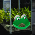 Pensino Frog Habitat Frog Dish Holder with Suction Cups, Cute Frog Terrarium Decor Fish Tank Decoration for Tree Frog To