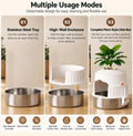 Hidden cat Litter Box Featuring a Stainless Steel Tray, Faux Greenery, an Activated Carbon Packet, and a Scoop; Plant-St