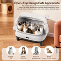 Happypaw XXXL Open-Top Automatic Self Cleaning Litter Box for Multiple Cats