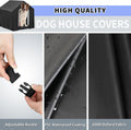 Kasla Outdoor Waterproof Dog House Cover, 36" L×34" W×32" H