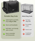 Dog Car Carrier Light Weight 24×17.7×20.5in, Foldable Dog Carrier