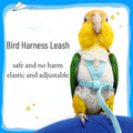 Pet Parrot Bird Harness Leash Adjustable Bird Flying Harness Traction Rope with Cute Wing for Parrots Pigeons Budgerigar