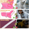 KOOLTAIL 2-in-1 Reversible Small Dog Raincoat, Hooded Rain Jacket Poncho