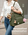 Pecute Dog Purse Carrier, Dog Carrier with Pockets for Small Dogs, Fits Dogs 5 lbs to 9 lbs, Cat and Puppies Tote Bag, O