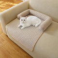 Cooling Pet Bed Mats with Neck & Head Support, 31.5 x 23.62 inch Khaki