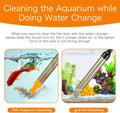 hygger Upgrade Aquarium Water Changer Kit, Semi-Automatic Fish Tank Gravel Cleaner, with 25 FT Water Hose, Flow Control 