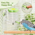 Bird Water Dispenser, 10 Fl Oz Bird Cage Hanging Water Bottle, Automatic Magnetic Mounting Parrot Water Dispenser, Bird 