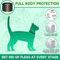 Woyamay 4 Pack Flea Collar for Cats, Cat Flea and Tick Treatment, 32-Month Flea and Tick Prevention for Cats, Waterproof Cat Flea Collar, Adjustable Cat Flea and Tick Collar for Cats Kittens, Black