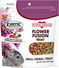 Flower Fusion Treat - Healthy Natural Dried Flower Herbivore Treat - Chinchillas, Guinea Pigs, Rabbits, Prairie Dogs, De