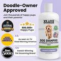 Dog Shampoo, Conditioner & Detangler - Best Shampoo for Goldendoodles, Poodles & Doodles Pet Hair - Hypoallergenic, Tearless, Sensitive Skin for Puppies & All Dog Breeds - Made in USA, 16OZ (Lavender)
