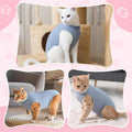 Coppthinktu Cat Recovery Suit for Abdominal Wounds or Skin Diseases, Cat Onesie for Cats After Surgery Female Kitten Recovery Suit, Breathable E-Collar Alternative After Spay Anti Licking