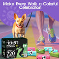 Pet N Pet 720 Counts Lavender Scented, Colorful Poop Bags for Dogs, 41% Plant Based & 59% PE Dog Poop Bags Rolls, Extra Thick Dog Waste Bag, Doggy Bag