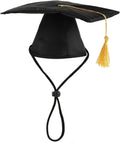 Dog Graduation Cap with Yellow Tassel and Black Pet Graduation 2026 Bandana