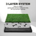 HQ4US 4LEGS Grass Pee Pads for Dogs Potty with Foldable Dog Litter Box