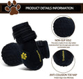 EXPAWLORER Dog Shoes for Medium Dogs, Dog Shoes for Hot Pavement (Black)
