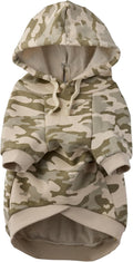 Pet Passion Rocky II Dog Hoodie, Sage Camo, Large