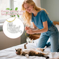 4 Pcs Cat Hair Keepsake Bottles, Pet Hair Memorial Keychain, Portable Cat Memory Keepsake Bottle, Furever Sentimental Pe