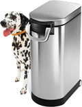 simplehuman 35 Liter, 40 lb / 18.1 kg X-Large Pet Food Storage Container for Dog Food, Cat Food, and Bird Feed
