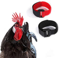 4Pcs Crow Rooster Collars, Adjustable Nylon Anti-Noise Neck Belt for Chickens and Poultry Birds, Humane Crow Collar to P