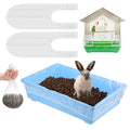 M METERXITY 30-Pack Disposable Cage Liner 35" x 24", Small Animal Clear Plastic Rabbit Bird Cage Liner Bag, Toilet Tray Replacement Universal Film ForParrot/Guinea Pig/Hamster Litter Box