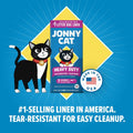 Jonny Cat Litter Box Liners: Fresh Scent - Heavy Duty - Tear & Leak Resistant - Drawstring Close - Jumbo, 7 Count
