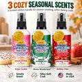 Bodhi Dog Cologne Premium Collection - 3 Cozy Seasonal Scents - Holiday Cider + Sugar Cookie + Winter Wonderland