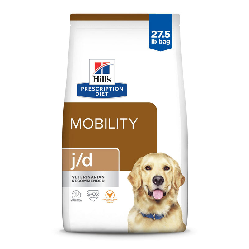 Hill's Prescription Diet j/d Joint Care Dry Dog Food, Chicken, 27.5 lb. Bag