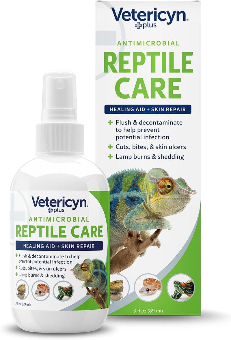 Vetericyn Plus Reptile Wound Care Spray | Reptile Skin Repair, Help Care for Reptile Wounds, Including Scale Rot, Lamp B