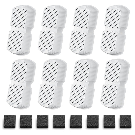 GROOKPET Dog Water Fountain Filters: 16 Dog Fountain Filters - Pet Water Fountain Filters Replacement - Including 8 Filters + 8 Sponges - Suitable for GROOKPET Dog Water Fountain for Large Dogs