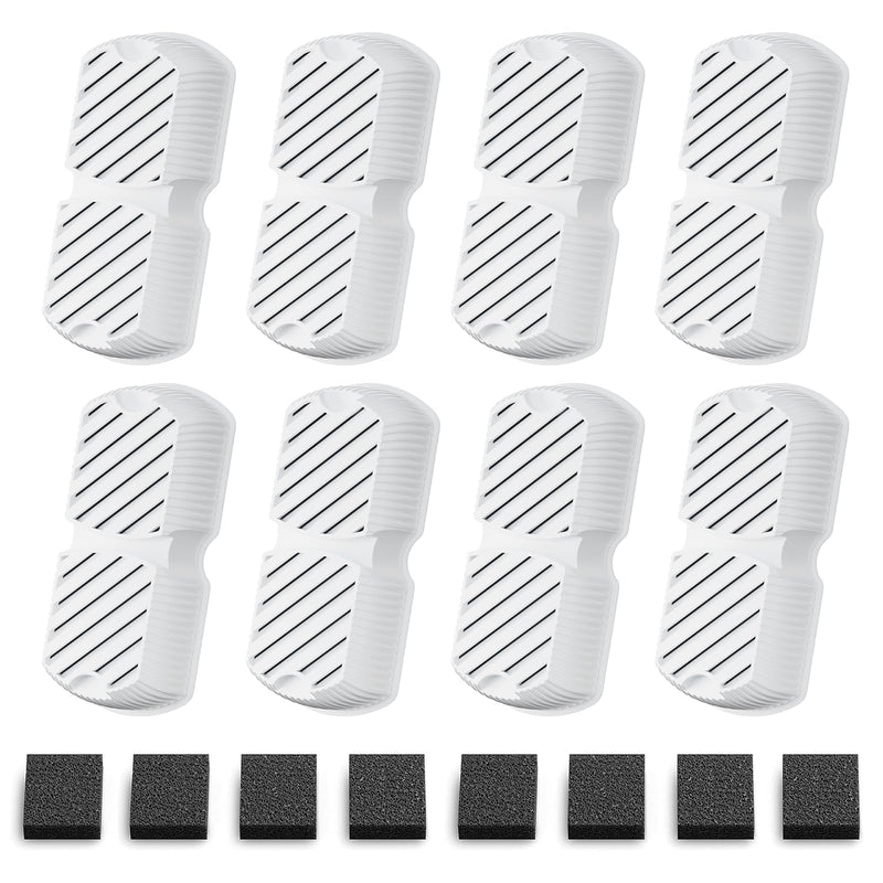 GROOKPET Dog Water Fountain Filters: 16 Dog Fountain Filters - Pet Water Fountain Filters Replacement - Including 8 Filters + 8 Sponges - Suitable for GROOKPET Dog Water Fountain for Large Dogs