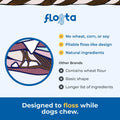 N-Bone FLOSSta Daily Dental Sticks for Dogs, SQF Certified, Natural Dog Dental Treats to Freshen Breath, Dental Chews fo