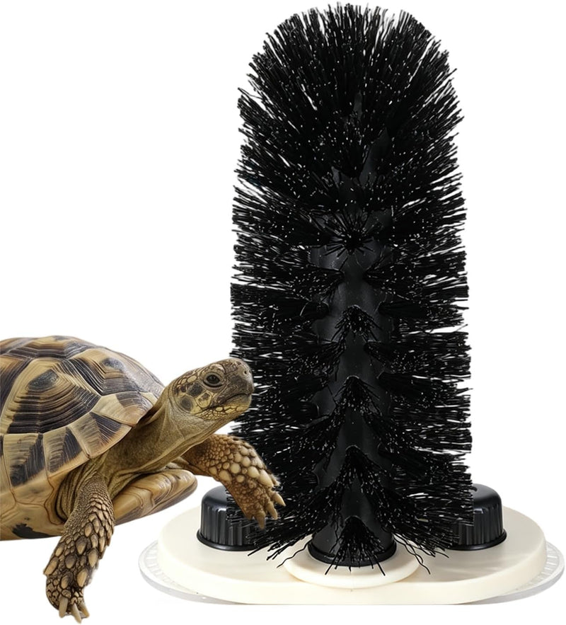 Turtle Brush with Suction Cup - Twist-Lock Aquatic Turtle Shell Cleaner