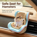 Hamster Car Seat, Doll Car Seat Adjustable Leash Gerbils Car Vent Holder with Vent Clip & Magnetic Base for Small Animal