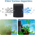 AQQA Submersible Aquarium Filter, Adjustable Flow with Aeration System