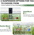 Triple-Chamber Fish Breeder Box for Fish Tank, Guppy Fry Nursery