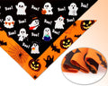 Halloween Dog Bandanas 2PCS Pumpkin Pet Scarf Medium Large Dogs