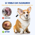 GIFTMISSU 4 fl oz Dog Ear Cleaner Solution, Gentle Ear Wash for Dogs and Cats, Pet Ear Cleaner for Routine Ear Cleaning and Care, Ideal for Regular Pet Grooming Use