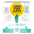 Purina Tidy Cats LightWeight Free and Clean Unscented, Multi-Cat, Clumping, 99.9 Percent Dust Free Cat Litter - 17 lb. Box