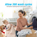 Dog Bed Covers Replacement Washable 100% Waterproof Dog Bed Sheets, Soft & Noiseless Pet Bed Cover 2 Pack 44" x 35" Beig