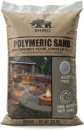 Rhino Power Bond Plus - Polymeric Sand for Pavers and Stone Joints up to a Maximum of 2 inches. (20 Pound, Brown)
