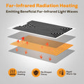 Reptile Heating Pad with Thermostat, 10-Level Adjustable Under Tank Heater, 6x11 Inch Graphene Heat Mat for Turtles Frog