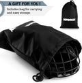OOPSDOGGY Pitbull Dog Muzzle Reflective Metal Mask Secure Wire Basket Muzzles for Large Sized Dogs Amstaff Soft Cage to 