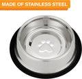 Neater Pet Brands - Stainless Steel No-Skid & Non-Tip Pet Bowl for Cat or Dog Food or Water
