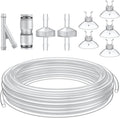 Pawfly 16 ft. Aquarium CO2 Proof Tubing Standard 3/16" Airline Tubing for Aquarium CO2 System Clear Aquarium CO2 Tubing 