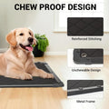 GRENTY Chew Proof Dog Crate Pad for Aggressive Chewer Medium Dogs（35x22 in）
